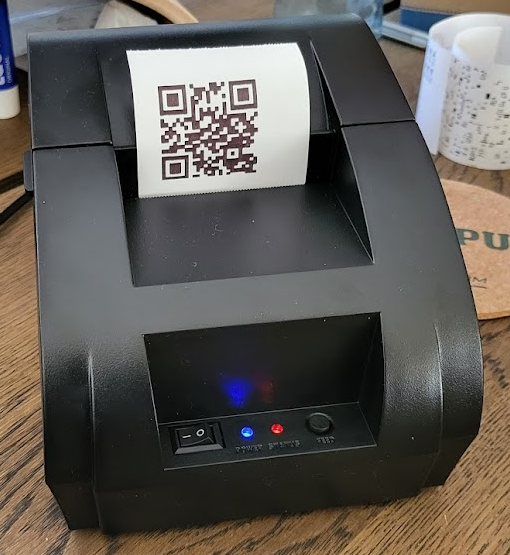 Printing a QR code on the pos-5890k thermal printer